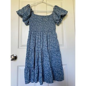 Shein Small Off the Shoulder Ditsy Floral Print Dress